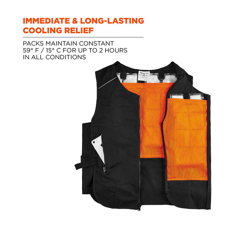 ChillIts 6260 Lightweight Phase Change Cooling Vest with Packs Pryme