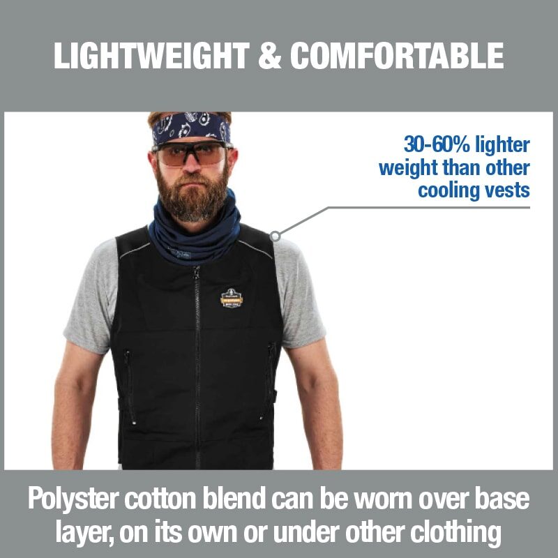 Chill-Its 6260 Lightweight Phase Change Cooling Vest with Packs - PRYME AUSTRALIA