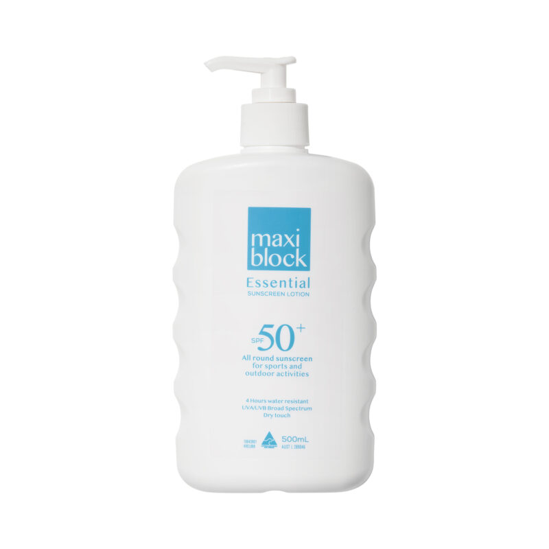 Maxiblock Essential Sunscreen 500ml Pump Bottle