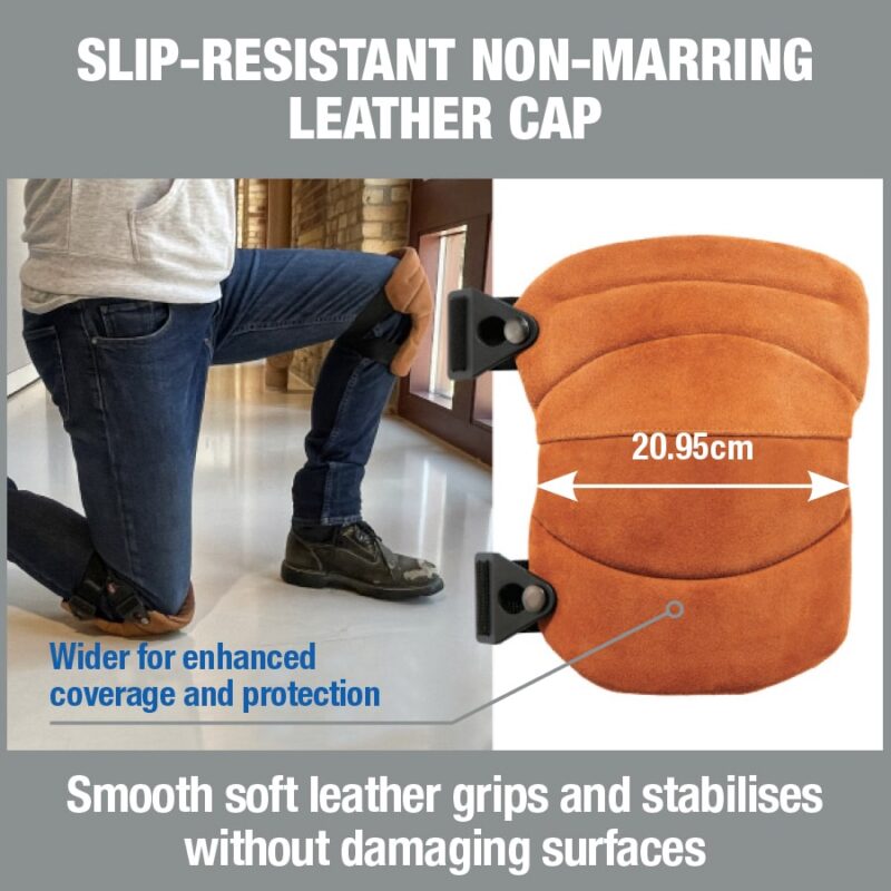 ProFlex 230LTR Leather Knee Pads – Wide Soft Cap - PRYME AUSTRALIA