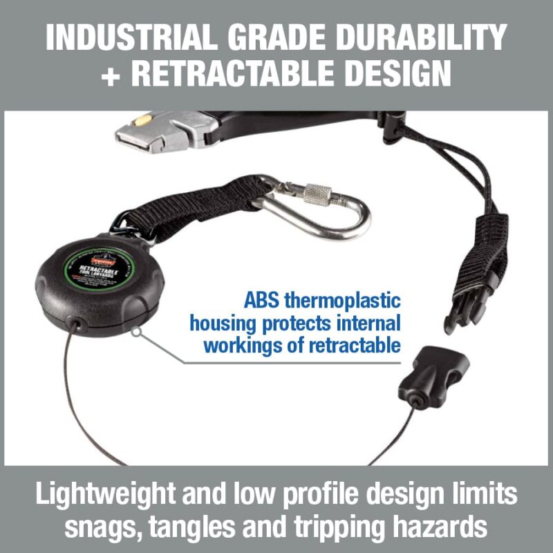 Squids 3001 Retractable Tool Lanyard - PRYME AUSTRALIA - Drop Free Zone