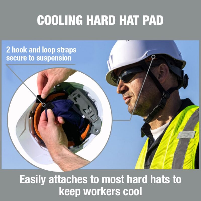 Chill-Its 6715 Evaporative Cooling Hard Hat Cooling Pad - PRYME AUSTRALIA